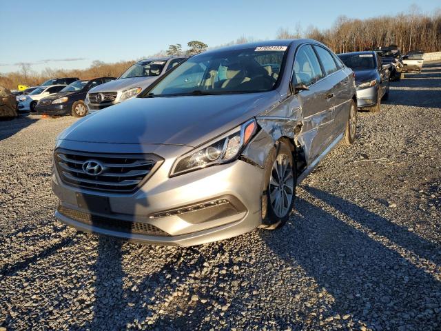 5NPE34AF5HH478274 - 2017 HYUNDAI SONATA SPORT SILVER photo 1