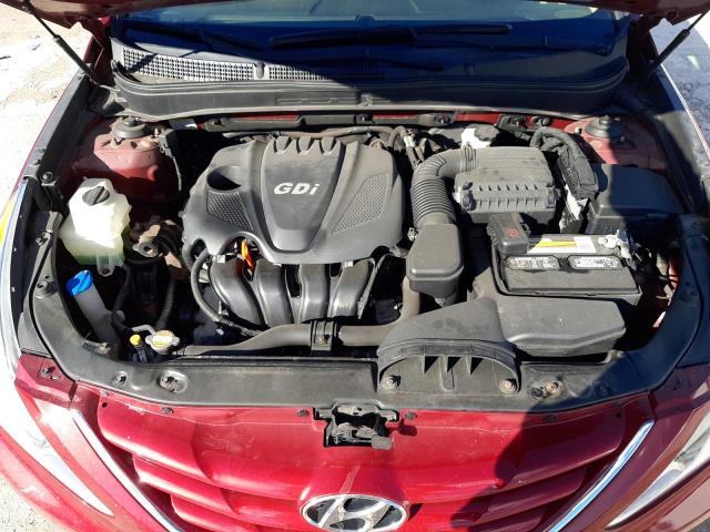 5NPEB4AC9DH524689 - 2013 HYUNDAI SONATA GLS RED photo 11