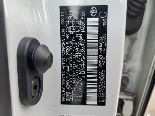 JTDKARFP5H3046917 - 2017 TOYOTA PRIUS PRIM 白色 照片 12