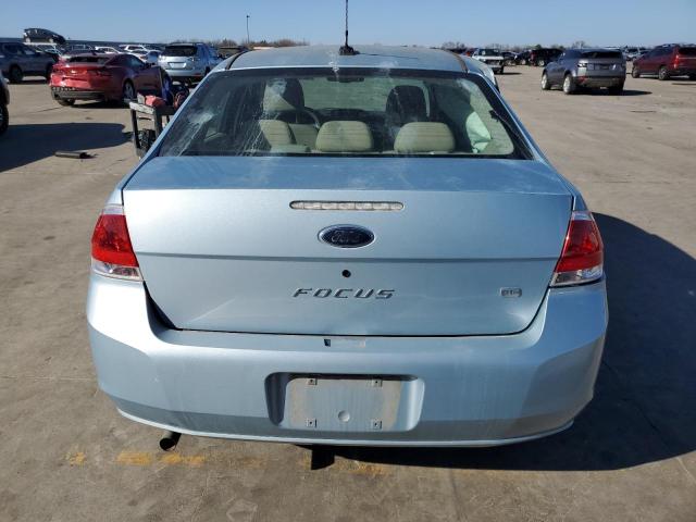 1FAHP35N19W111712 - 2009 FORD FOCUS SE BLUE photo 6