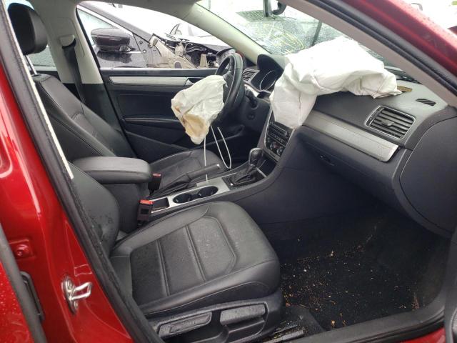 1VWLA7A30KC011591 - 2019 VOLKSWAGEN PASSAT WOLFSBURG BURGUNDY photo 5