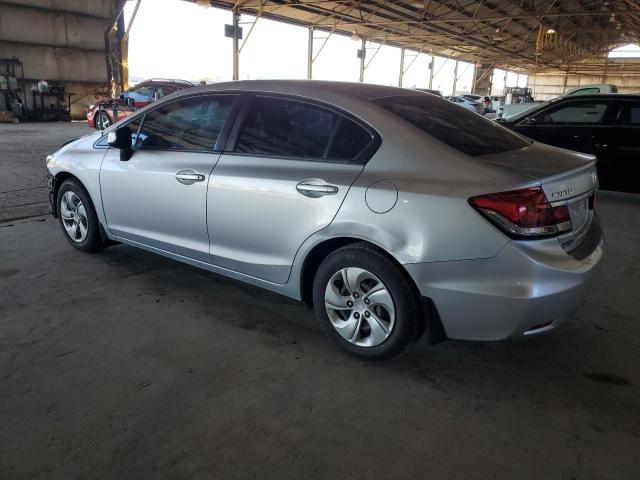 2HGFB2F55DH582554 - 2013 HONDA CIVIC LX SILVER photo 2