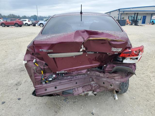 ML32F4FJ1KHF04629 - 2019 MITSUBISHI MIRAGE G4 SE BURGUNDY photo 6