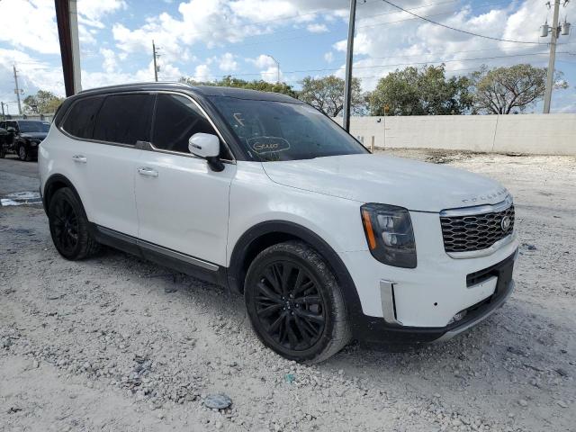 5XYP5DHCXLG011348 - 2020 KIA TELLURIDE SX WHITE photo 4