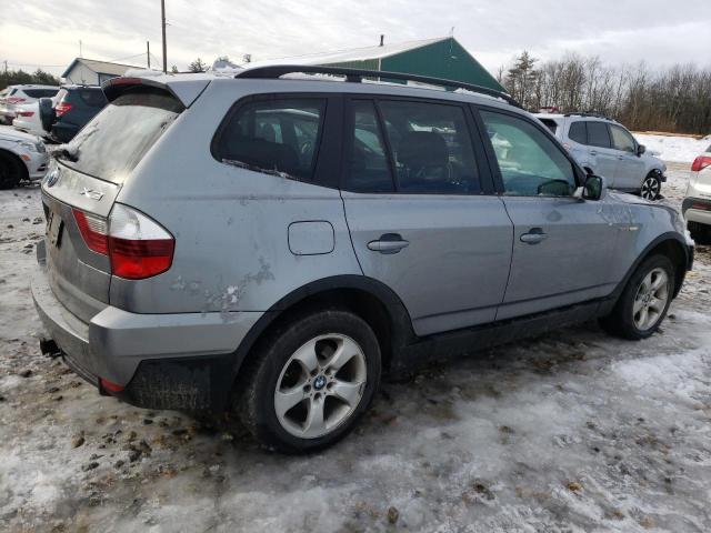 WBXPC93428WJ05157 - 2008 BMW X3 3.0SI SILVER photo 3