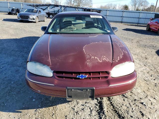 2G1WL52J311267281 - 2001 CHEVROLET LUMINA BURGUNDY photo 5