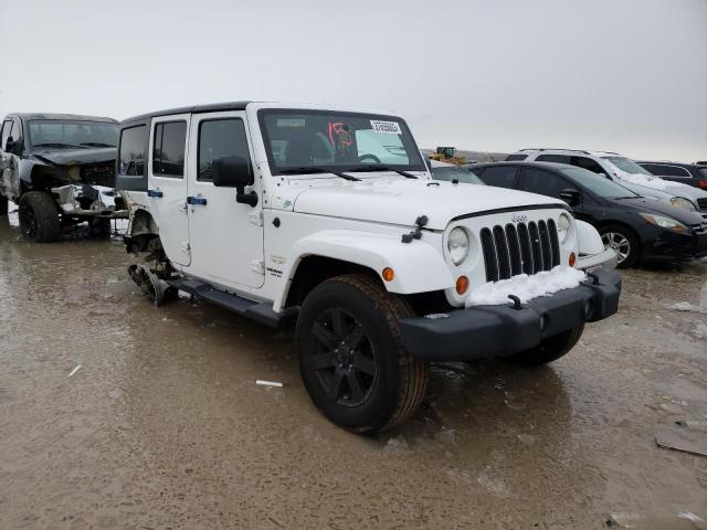1C4BJWEG4DL580887 - 2013 JEEP WRANGLER U SAHARA WHITE photo 4