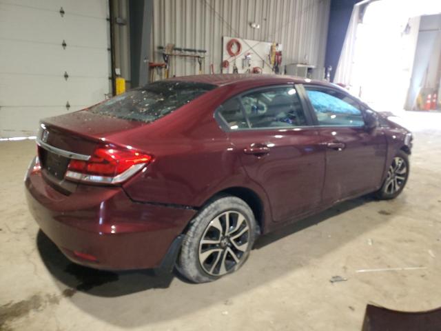 19XFB2F80EE017327 - 2014 HONDA CIVIC EX BURGUNDY photo 3