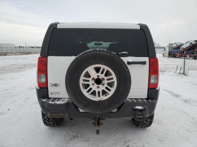 5GTEN13E088119967 - 2008 HUMMER H3 WHITE photo 6