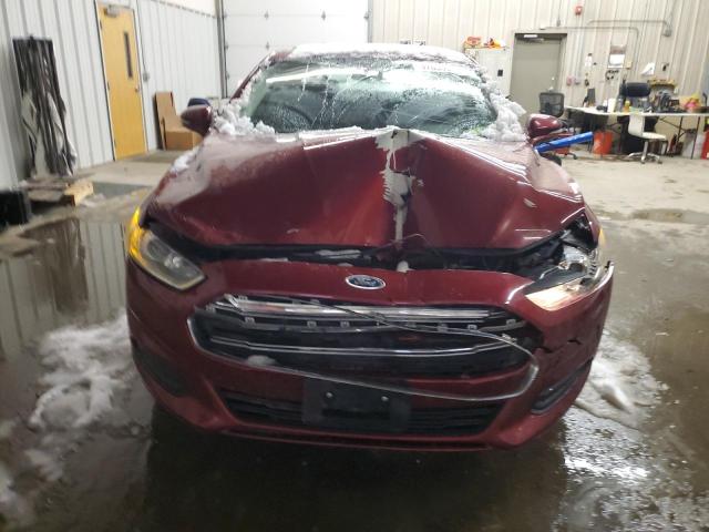 1FA6P0H76F5108177 - 2015 FORD FUSION SE BURGUNDY photo 5