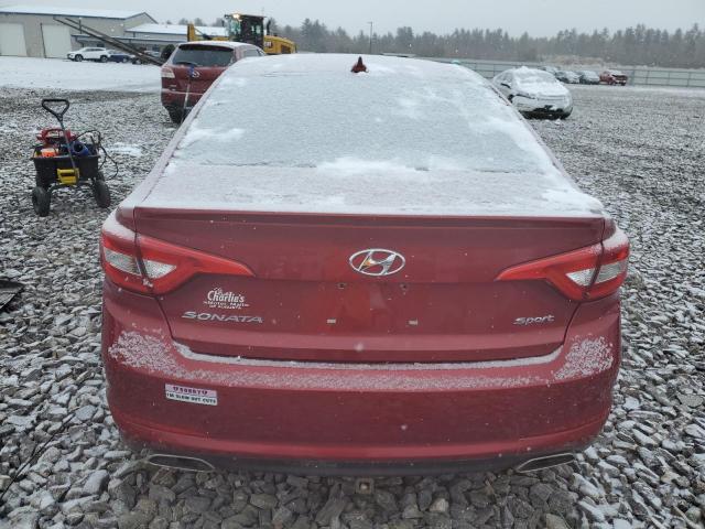 5NPE34AF7GH319867 - 2016 HYUNDAI SONATA SPORT RED photo 6