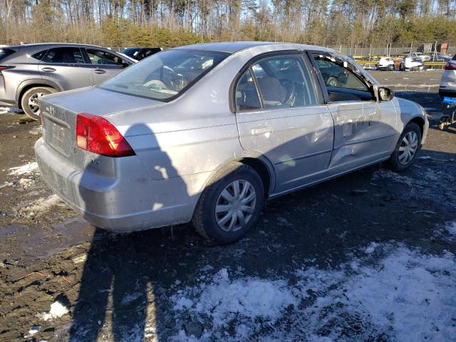 2HGES16622H533937 - 2002 HONDA CIVIC LX SILVER photo 3