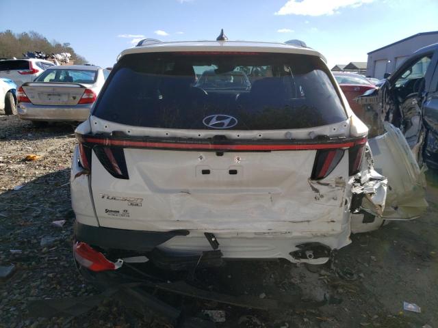 KM8JBCA19NU029600 - 2022 HYUNDAI TUCSON BLUE WHITE photo 6