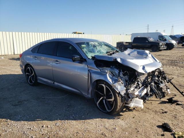 1HGCV1F31NA027507 - 2022 HONDA ACCORD SPORT SILVER photo 4