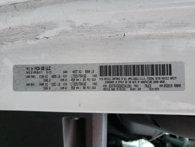 3C6TRVDG5KE541201 - 2019 RAM PROMASTER 2500 HIGH أبيض صورة 14