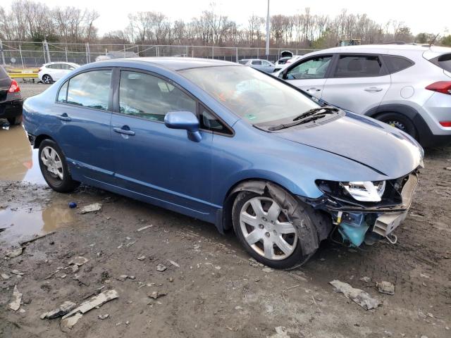 1HGFA16568L069478 - 2008 HONDA CIVIC LX BLUE photo 4