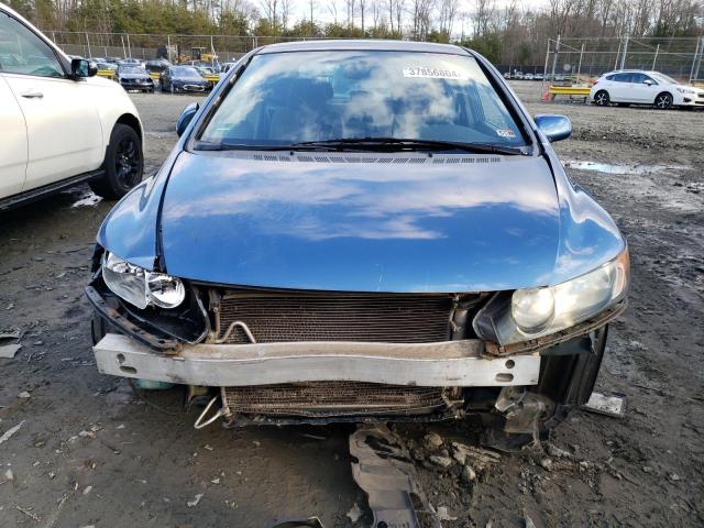 1HGFA16568L069478 - 2008 HONDA CIVIC LX BLUE photo 5