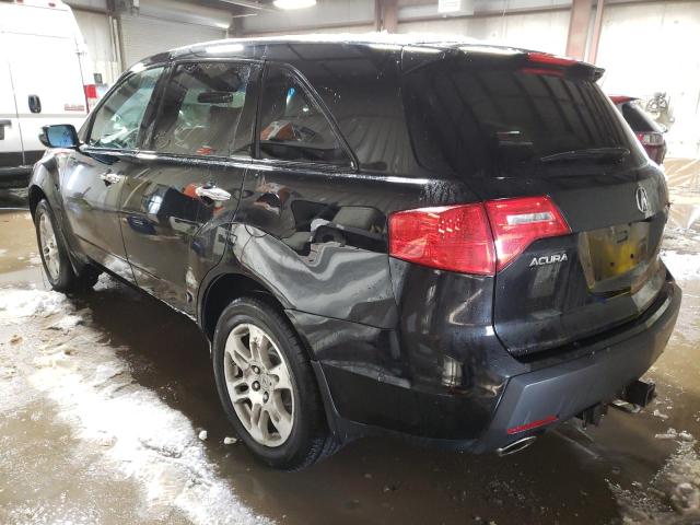 2HNYD28629H527794 - 2009 ACURA MDX TECHNOLOGY BLACK photo 2