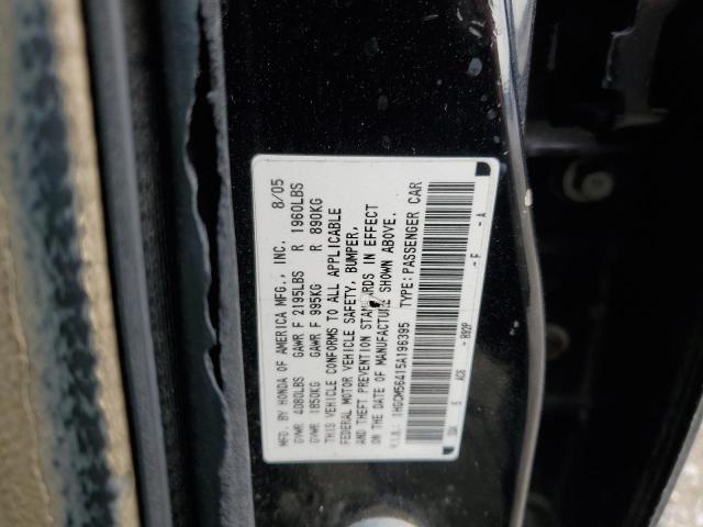 1HGCM56415A196395 - 2005 HONDA ACCORD LX BLACK photo 12