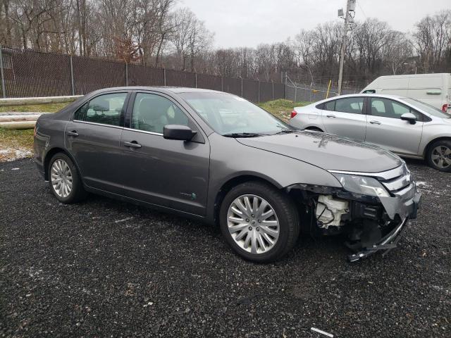 3FADP0L32CR353451 - 2012 FORD FUSION HYBRID GRAY photo 4