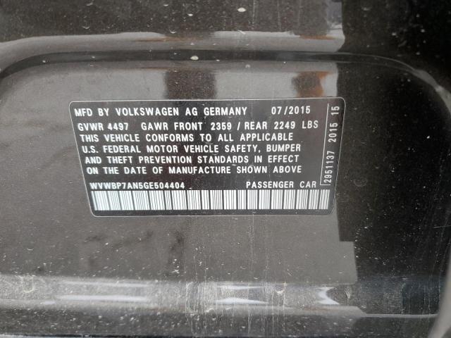 WVWBP7AN5GE504404 - 2016 VOLKSWAGEN CC BASE BROWN photo 12