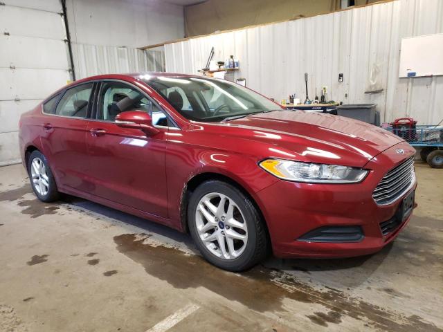 3FA6P0H78GR242333 - 2016 FORD FUSION SE RED photo 4