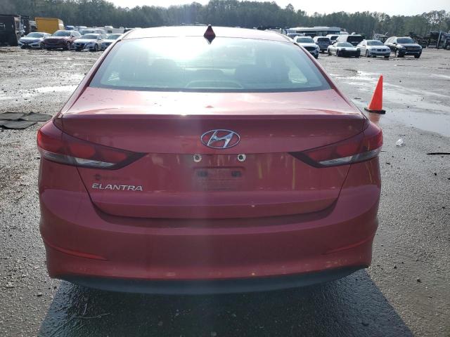 5NPD84LF9HH162872 - 2017 HYUNDAI ELANTRA SE RED photo 6