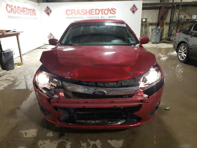 3FAHP0JG4CR246103 - 2012 FORD FUSION SEL RED photo 5