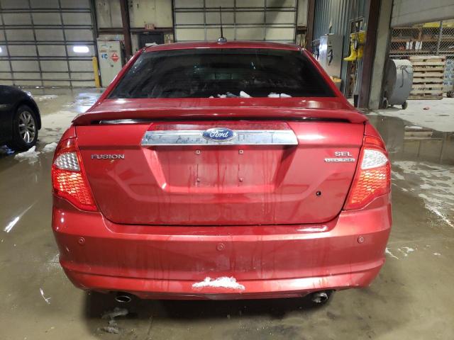 3FAHP0JG4CR246103 - 2012 FORD FUSION SEL RED photo 6