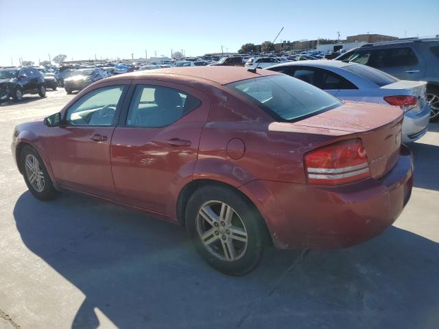 1B3LC56K58N671397 - 2008 DODGE AVENGER SXT RED photo 2