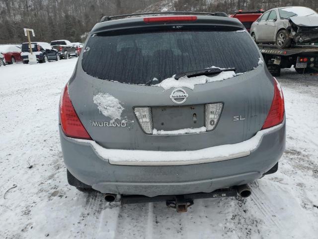 JN8AZ08W06W547833 - 2006 NISSAN MURANO SL GRAY photo 6