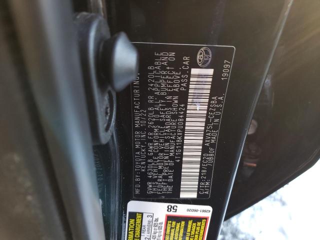 4T1G11BKXPU084424 - 2023 TOYOTA CAMRY SE NIGHT SHADE BLACK photo 12