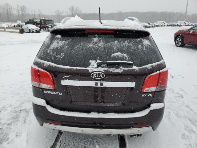 5XYKWDA27BG120566 - 2011 KIA SORENTO SX BURGUNDY photo 6