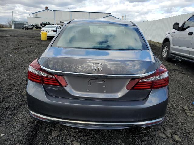 1HGCR2F32HA003053 - 2017 HONDA ACCORD LX GRAY photo 6