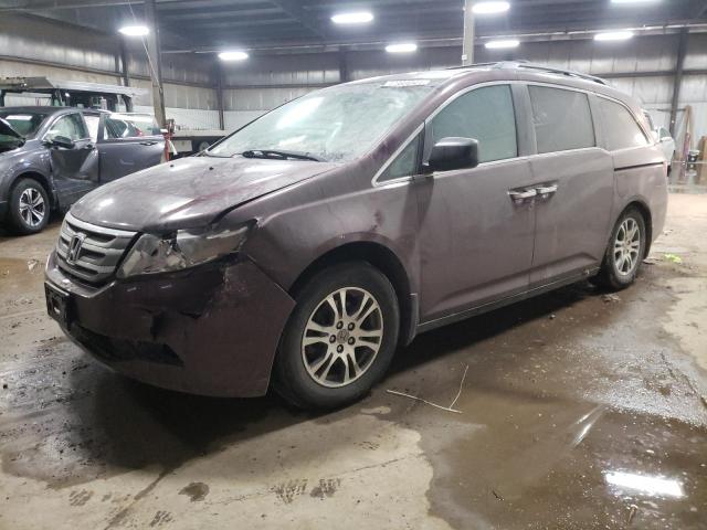 5FNRL5H68BB025222 - 2011 HONDA ODYSSEY EX BURGUNDY photo 1