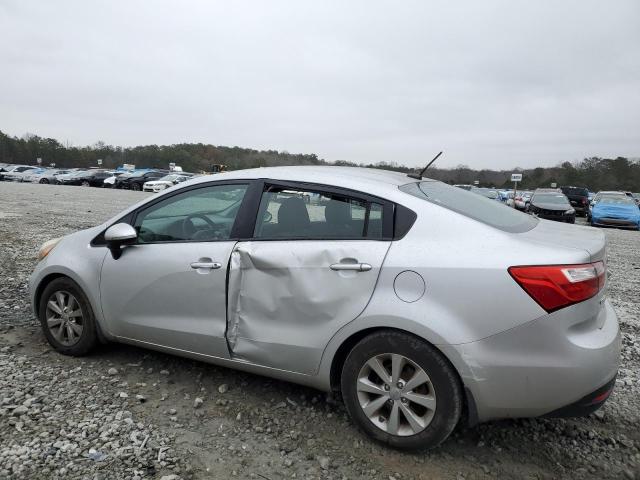 KNADN4A38D6310514 - 2013 KIA RIO EX SILVER photo 2