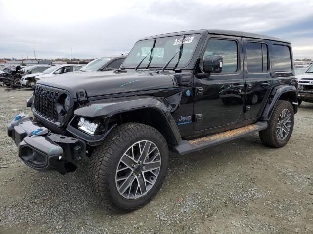 1C4RJXU67RW143517 - 2024 JEEP WRANGLER HIGH ALTITUDE 4XE BLACK photo 1