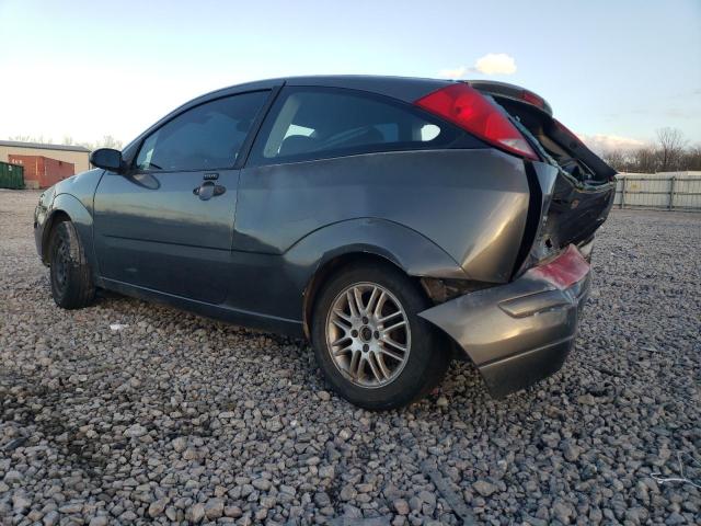 1FAHP31N26W253827 - 2006 FORD FOCUS ZX3 GRAY photo 2