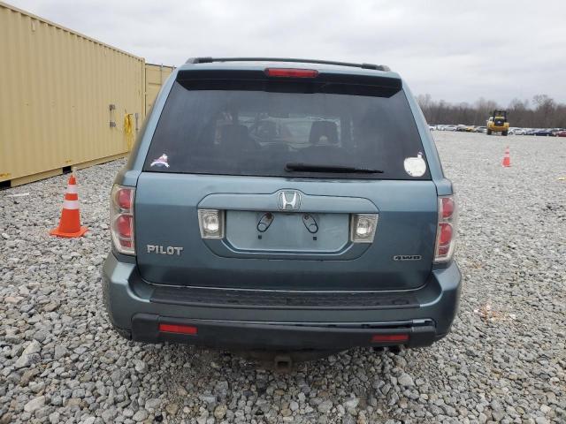 2HKYF184X6H557735 - 2006 HONDA PILOT EX BLUE photo 6