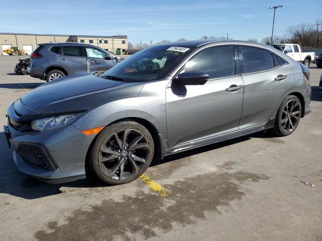 SHHFK7H49KU419178 - 2019 HONDA CIVIC SPORT GRAY photo 1