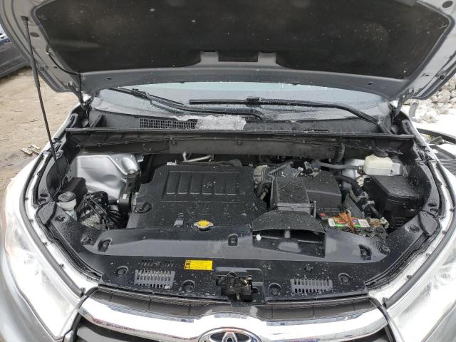 5TDJKRFH2ES016463 - 2014 TOYOTA HIGHLANDER XLE SILVER photo 12