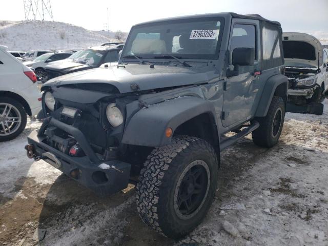 1C4AJWAG1EL294725 - 2014 JEEP WRANGLER SPORT GRAY photo 1