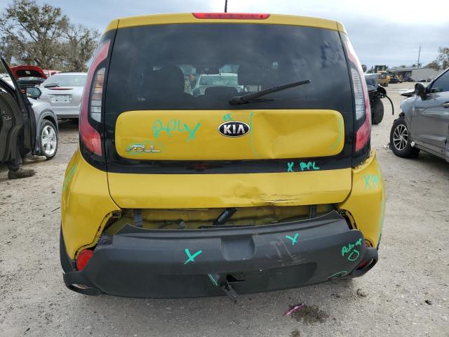 KNDJP3A59F7149745 - 2015 KIA SOUL + YELLOW photo 6