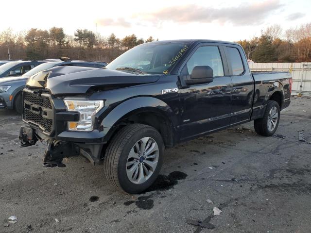 1FTEX1EPXHKC76196 - 2017 FORD F150 SUPER CAB BLACK photo 1