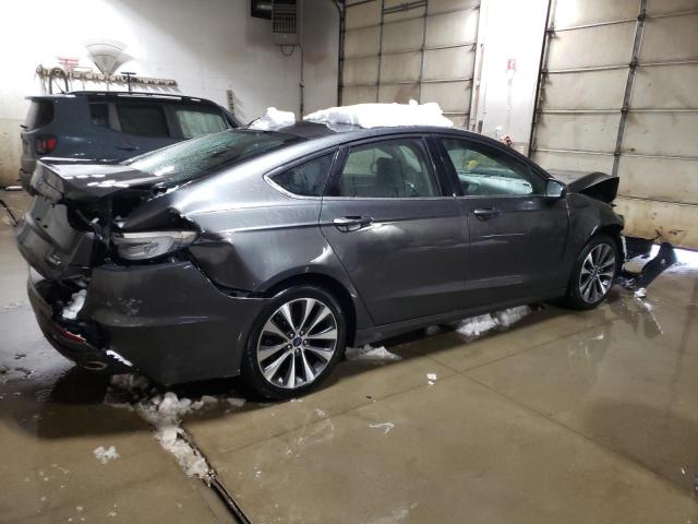 3FA6P0T93KR243469 - 2019 FORD FUSION SE GRAY photo 3