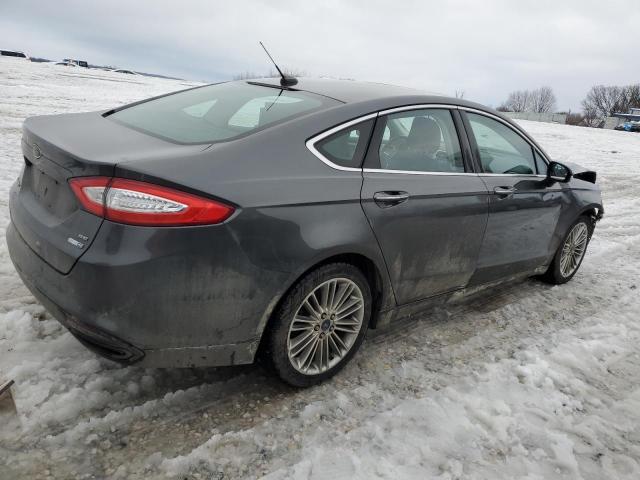 3FA6P0T92FR265761 - 2015 FORD FUSION SE GRAY photo 3