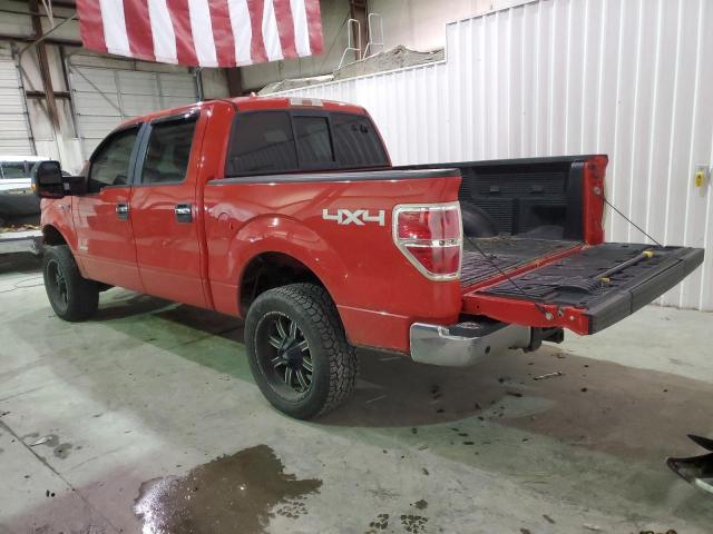 1FTFW1ET9DKD24107 - 2013 FORD F150 SUPERCREW RED photo 2