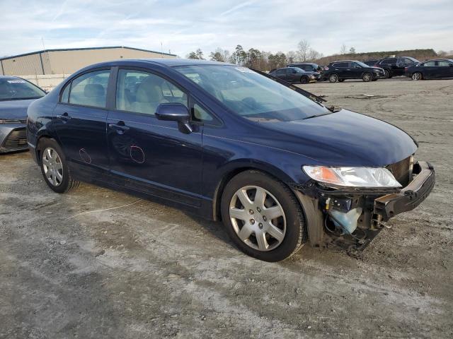 19XFA16519E007625 - 2009 HONDA CIVIC LX BLUE photo 4