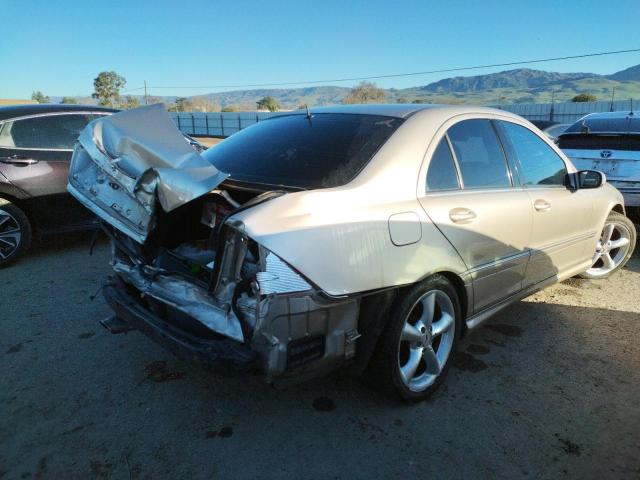 WDBRF40J85F677998 - 2005 MERCEDES-BENZ C 230K SPORT SEDAN BEIGE photo 3