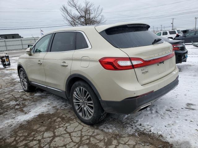 2LMTJ6LR6GBL44142 - 2016 LINCOLN MKX RESERVE Bej foto 2